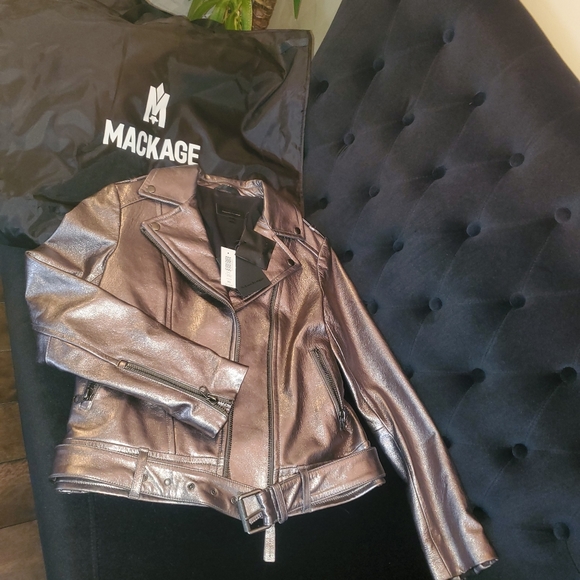 MACKAGE LEATHER JACKET XS - Picture 6 of 7